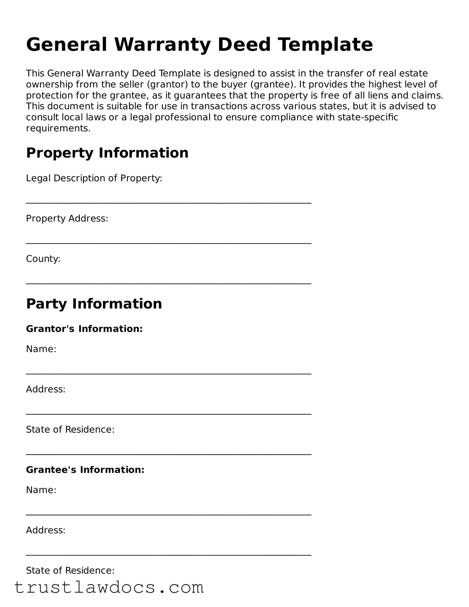 Official Deed Document