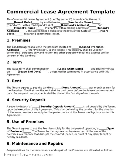 Official Commercial Lease Agreement Document