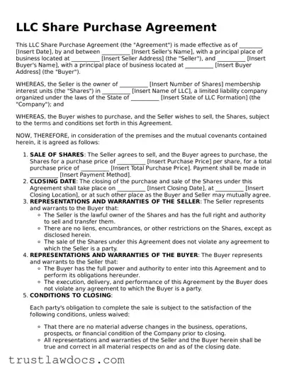 Official LLC Share Purchase Agreement Document