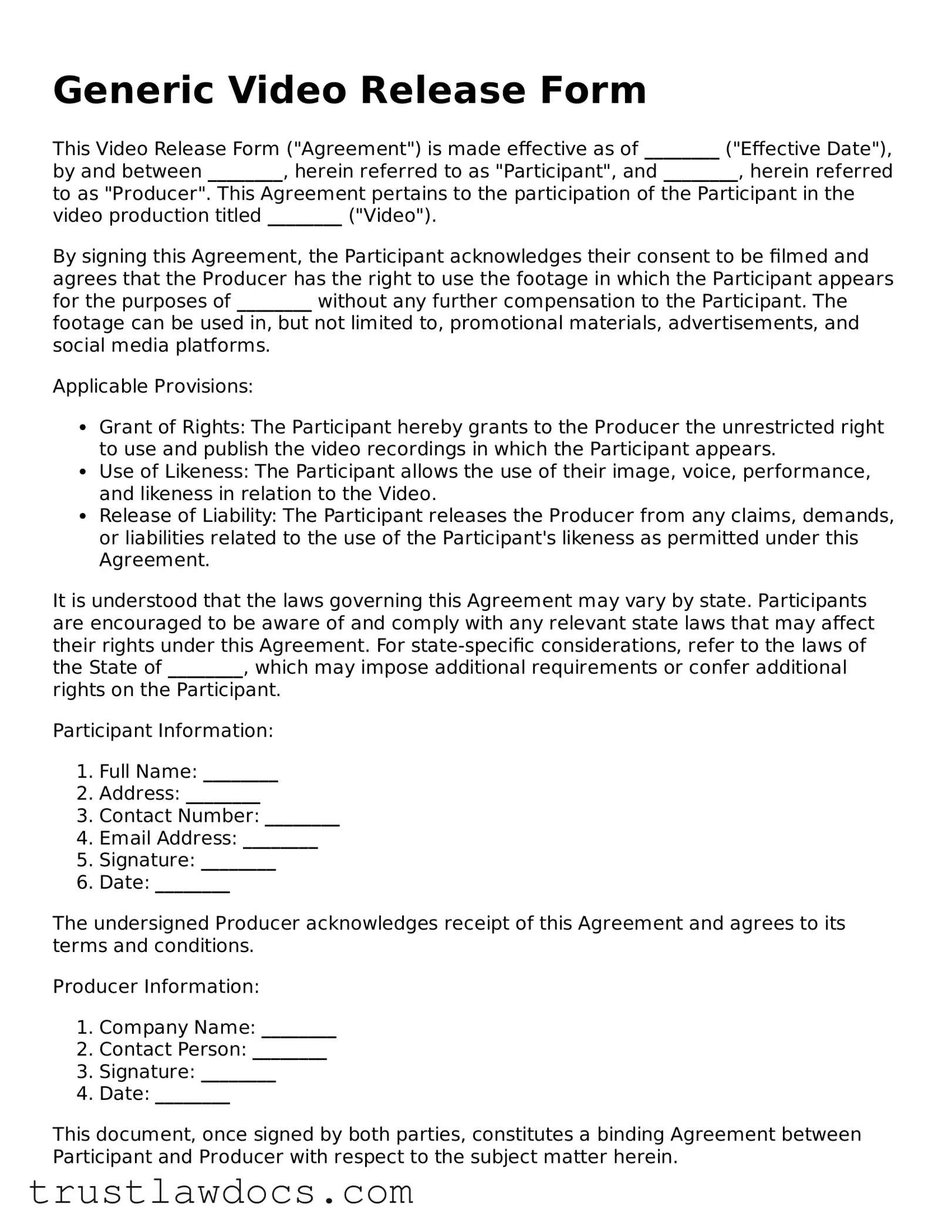 Official Video Release Document
